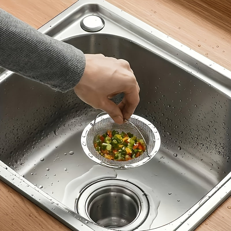 Stainless Steel Sink Strainer Basket Universal Fit Kitchen Drain Filter