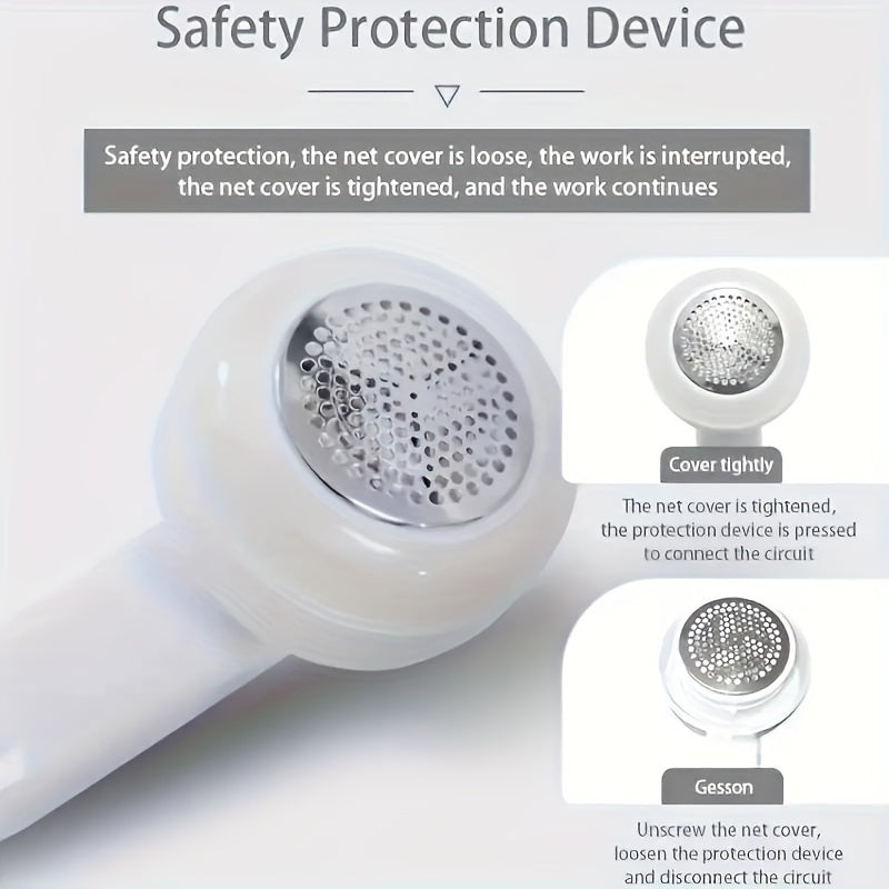 Портативный белый и розовый электровытяжитель для ткани и удалитель катышков для одежды