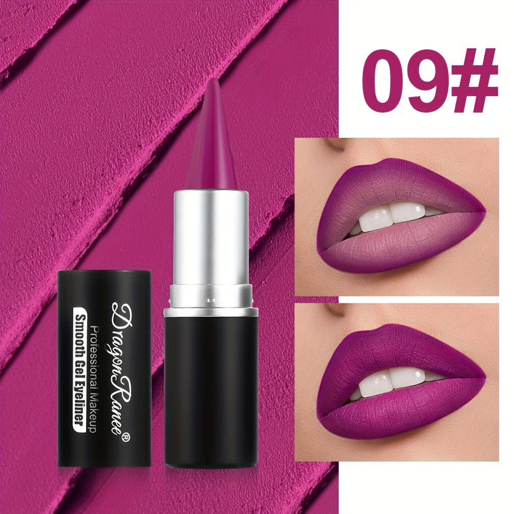 Set de lápiz labial y delineador de ojos mate de 12 tonos para mujer, de larga duración y a prueba de manchas
