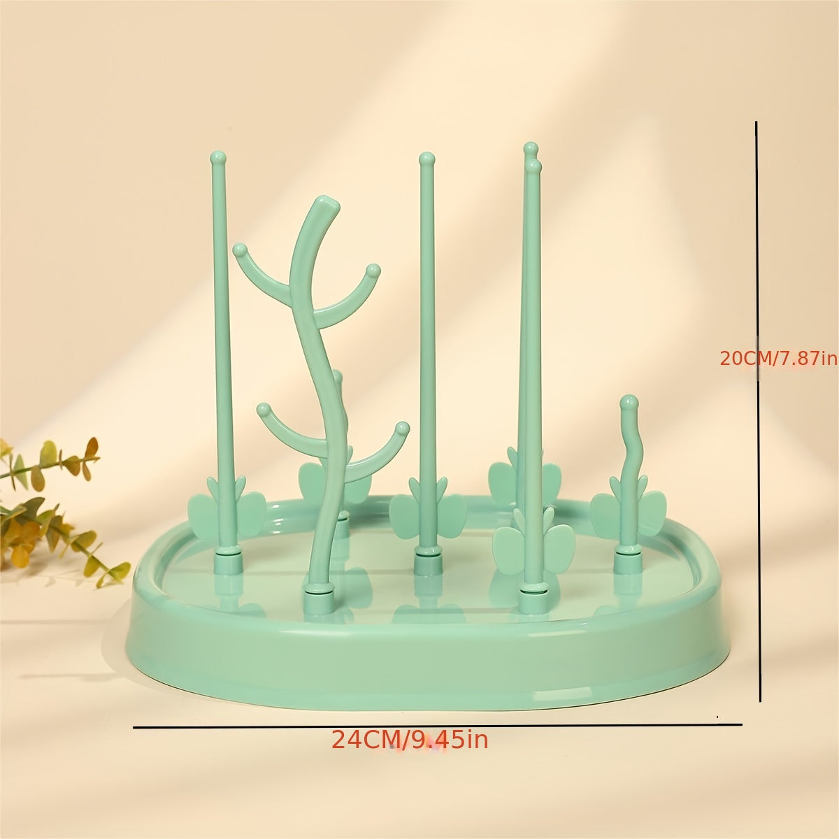 Butterfly Tree-Shaped Bottle Drying Rack PP Material for Baby Feeding Supplies with Drainage and Storage
