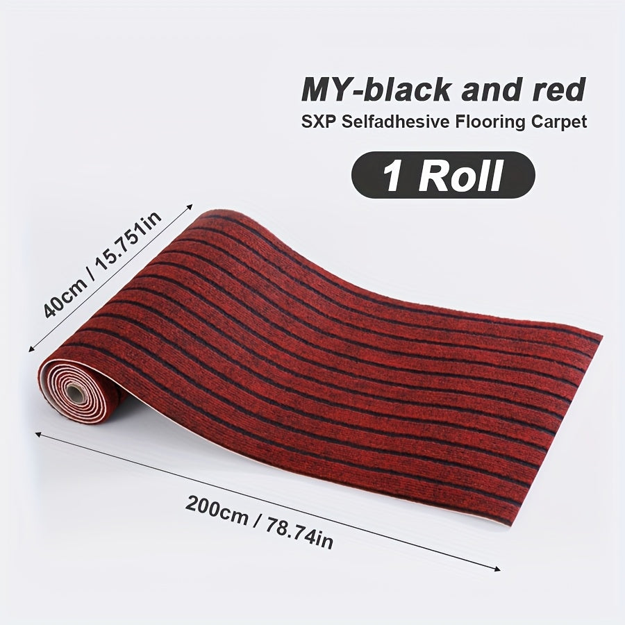 Self-Adhesive Carpet Roll for Bedroom Living Room Bathroom Door Stair Pet Non-Slip Thickened Decorative Mat