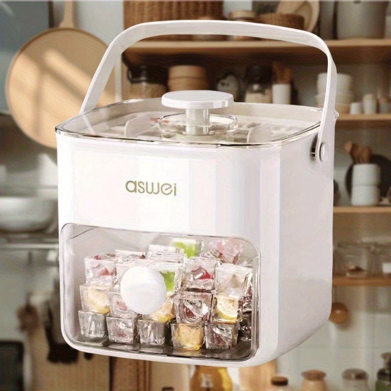 Large Capacity 48-Compartment Ice Cube Maker Double-Layer Food-Grade Storage