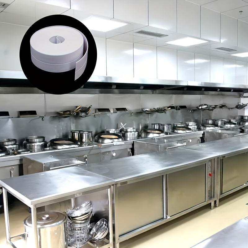 Waterproof PVC Self-Adhesive Caulk Tape for Kitchen Bathroom Shower Sink Floor Wall Edges