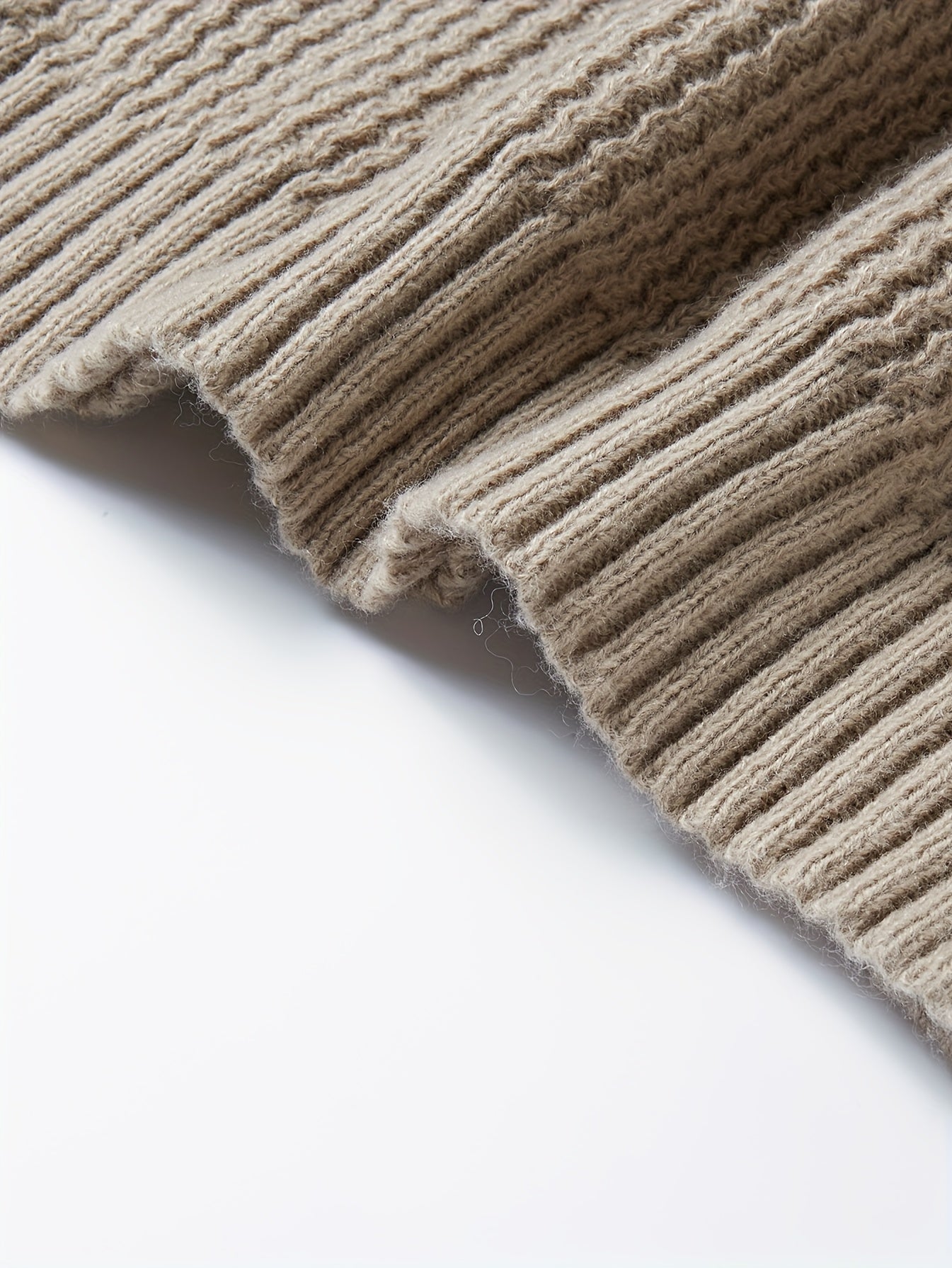 Suéter de punto casual de hombro caído, de color sólido, para otoño e invierno, para parejas