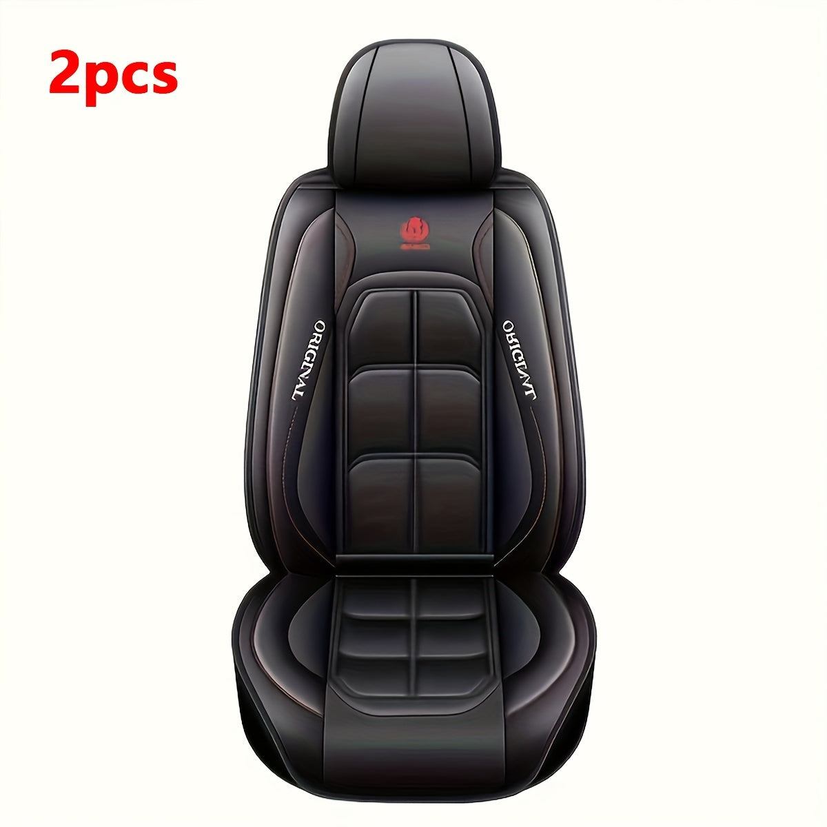 Universal Fit PU Leather Car Seat Covers Front Seat Protectors for Trucks SUVs