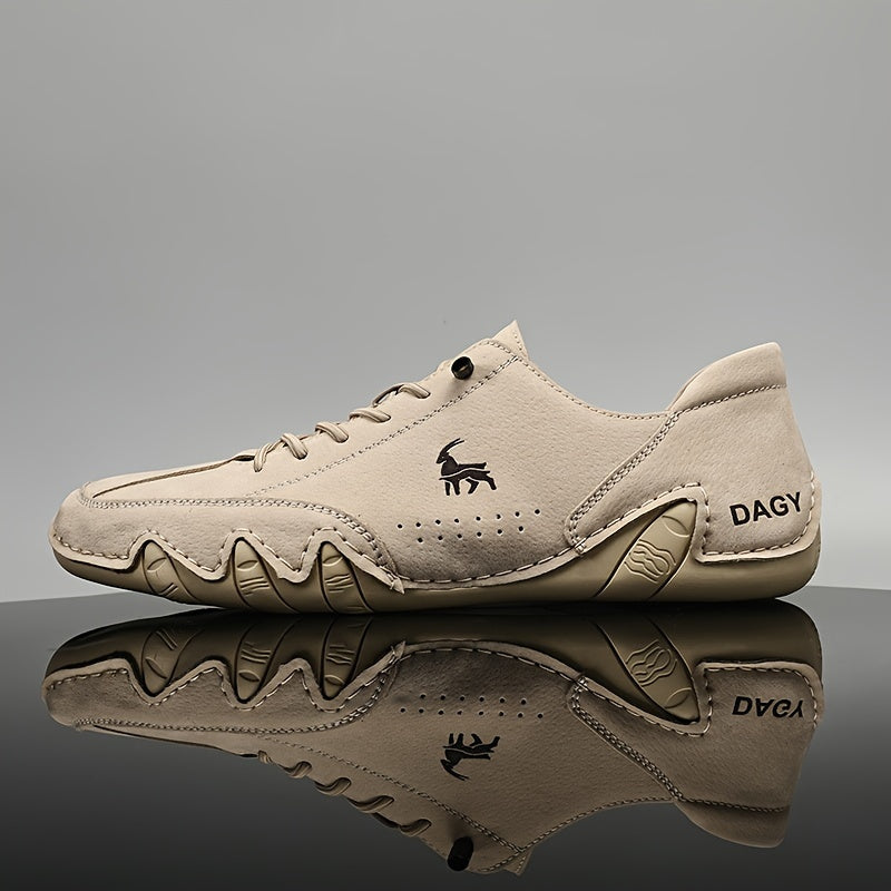 Men's Plus Size Casual Sneakers Microfiber Uppers Breathable Lace-Up All-Season