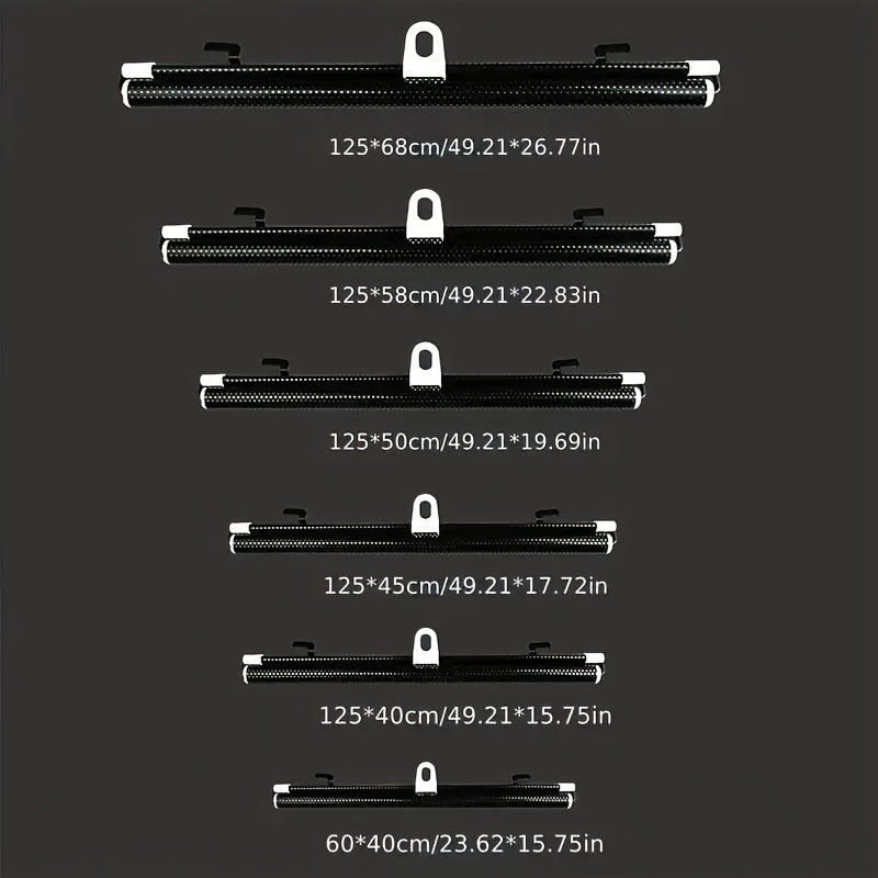 Black PVC Twill Roller Blinds for Windows and Balconies Heat Insulation Non-Perforated