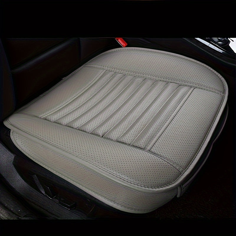Universal Breathable PU Leather Car Seat Cushion Protector Anti-Slip Mesh Ventilation