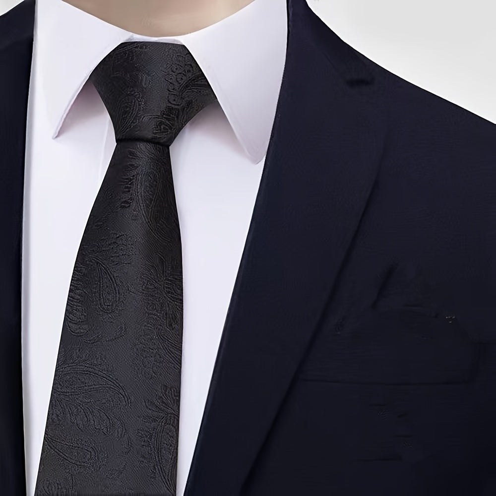 Erkaklar uchun jigarrang naqshli zipli bog'lam, rasmiy ish, to'y va tadbirlar uchun