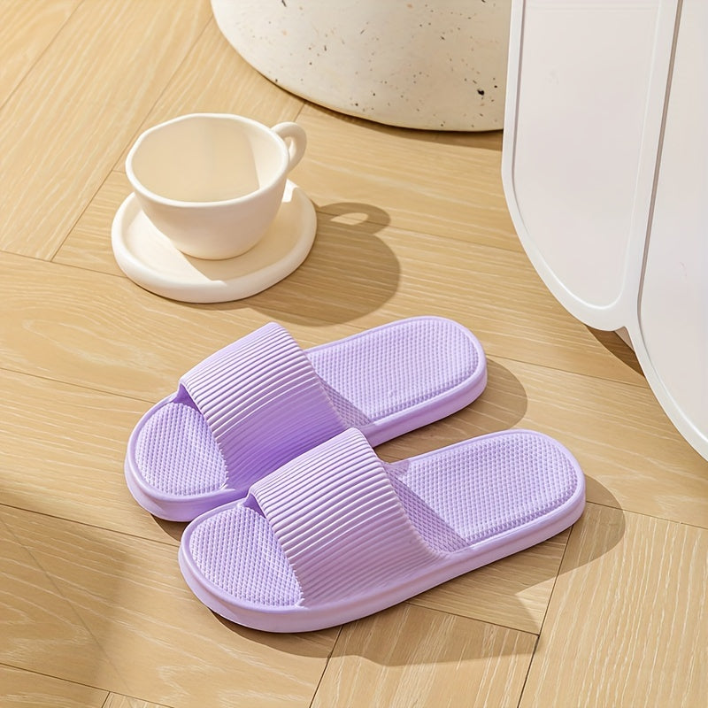 Zapatillas unisex de EVA de color sólido con suela suave y ligera para casa, playa y verano