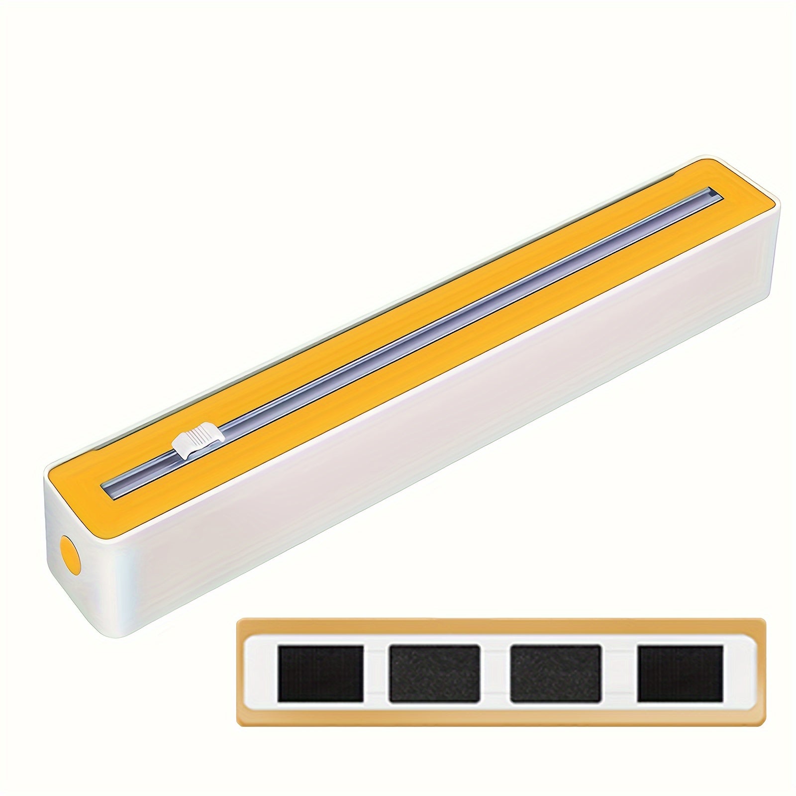 Plastic Wrap Dispenser with Reusable Fresh Wrap Machine for Kitchen Drawer Storage