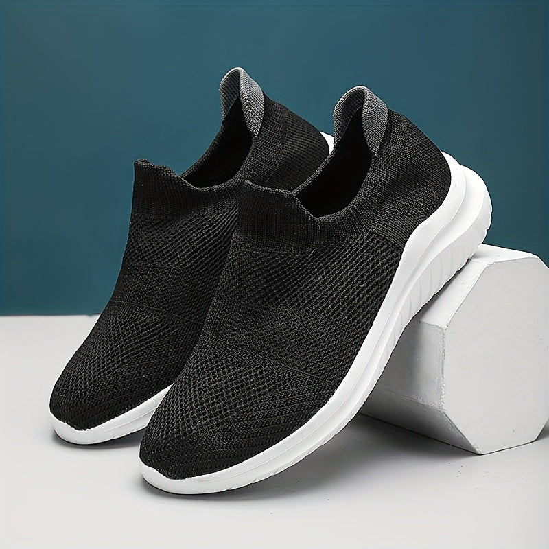 Ayollar uchun nafas oladigan slip-on sport poyabzali neon ranglar yengil yurish poyabzali