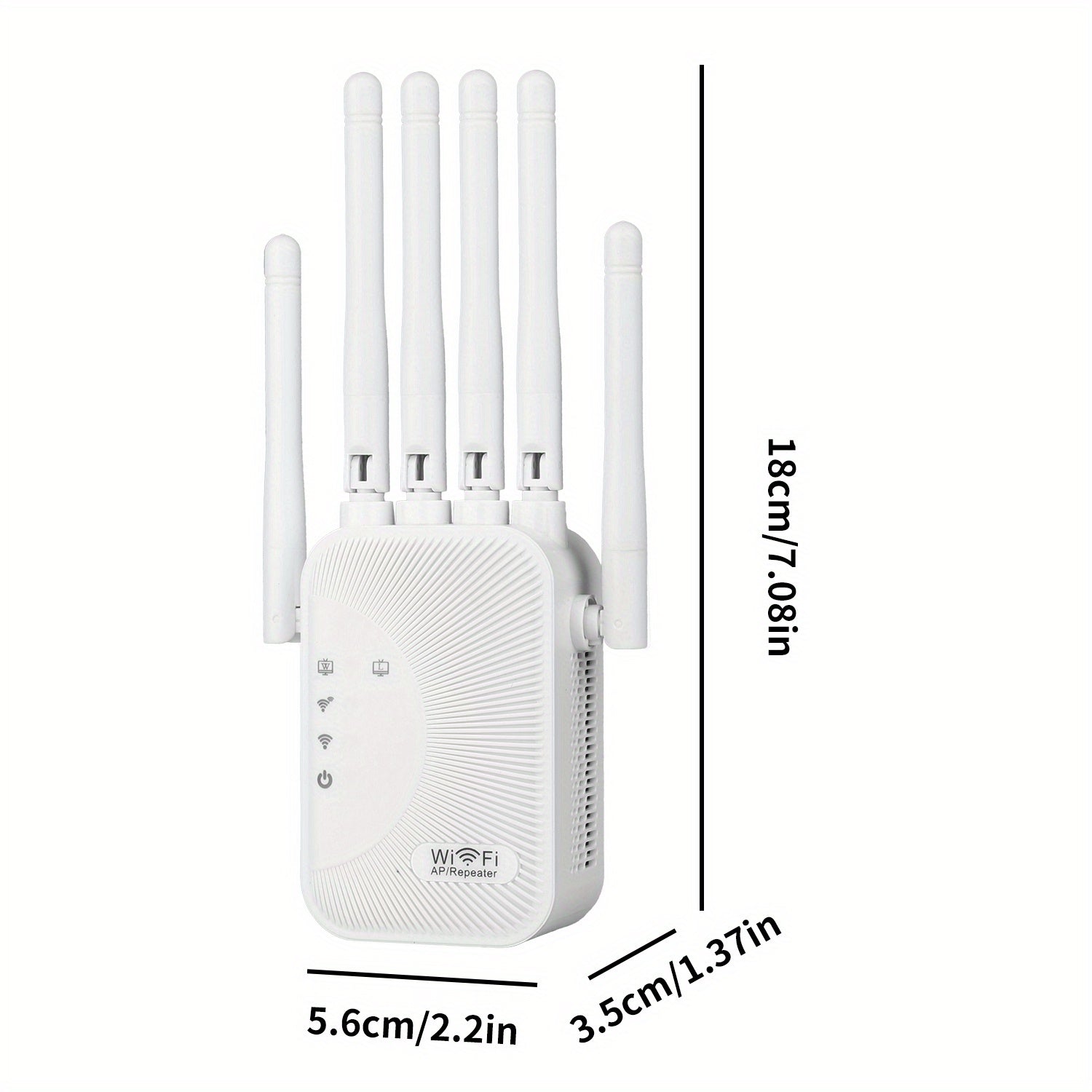 WiFi Signal Extender 1200Mbps Dual Band WiFi 6 with 6 Antennas for Home and Business