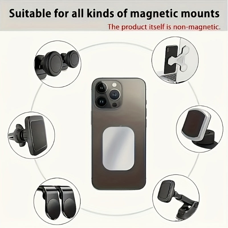 5 шт. магнитных металлических пластин для автомобильных держателей для телефона универсальные железные наклейки прочные, легко устанавливаются