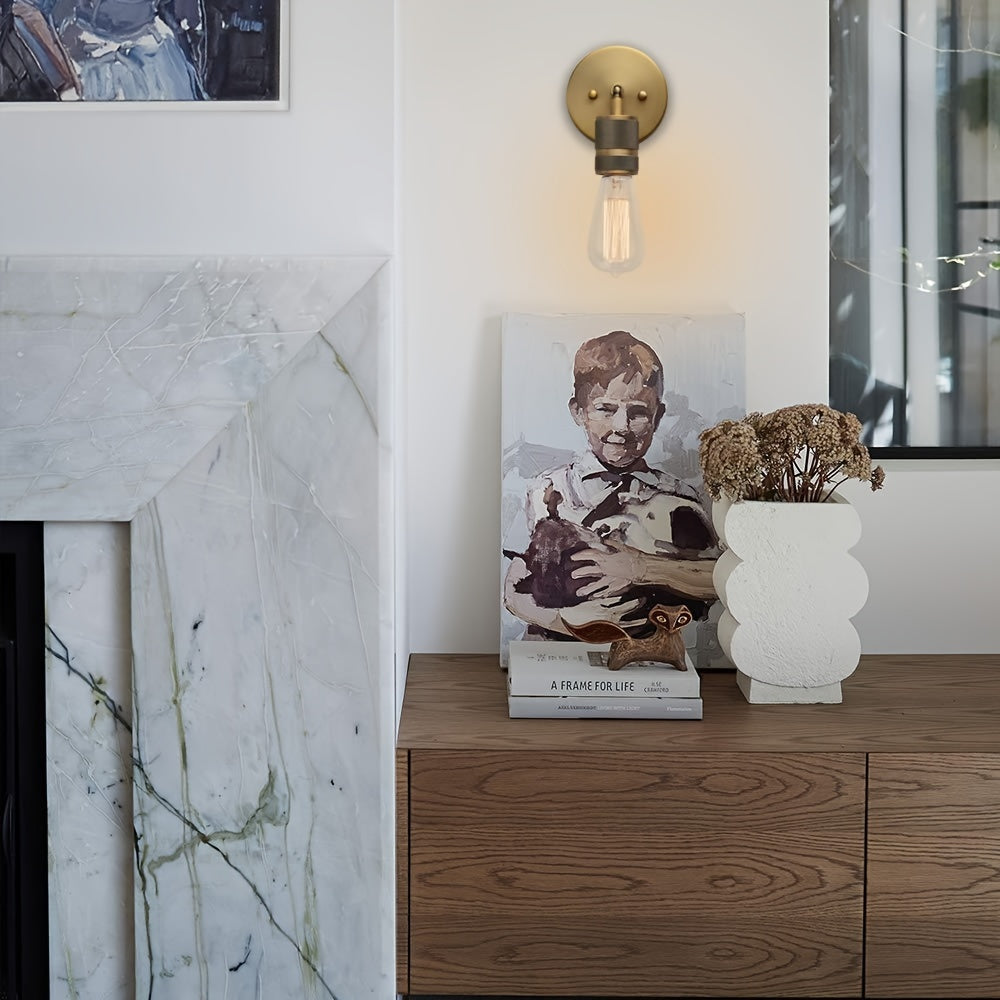 Vintage Industrial Wall Sconce Bronze Metal Indoor Lighting Up Down Edison Lamp