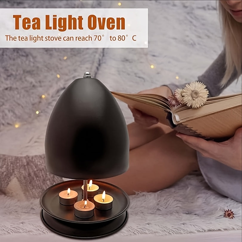 Electric Candle Heating Stove for Home and Outdoor Use with Hand Warmer