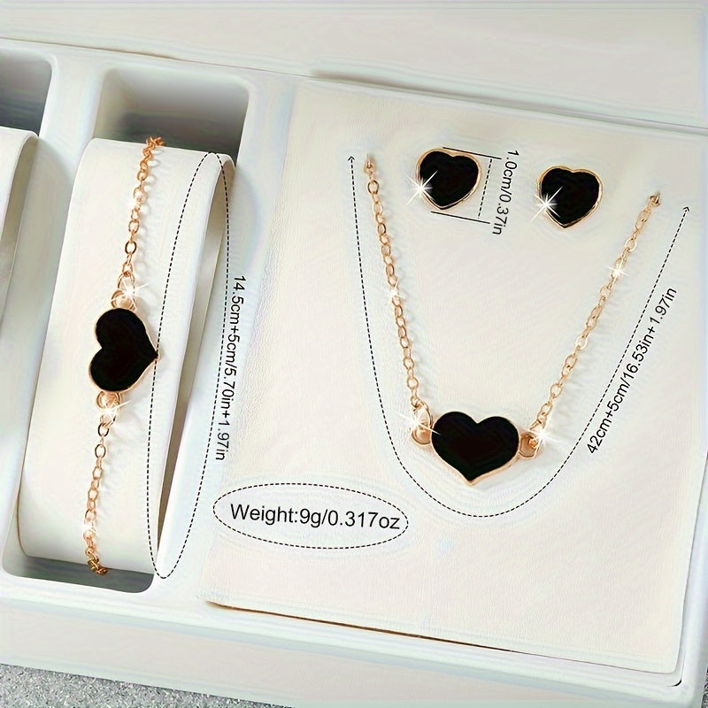 Women's Quartz Watch Set with Rhinestone Flower Detail and Jewelry Gift Set