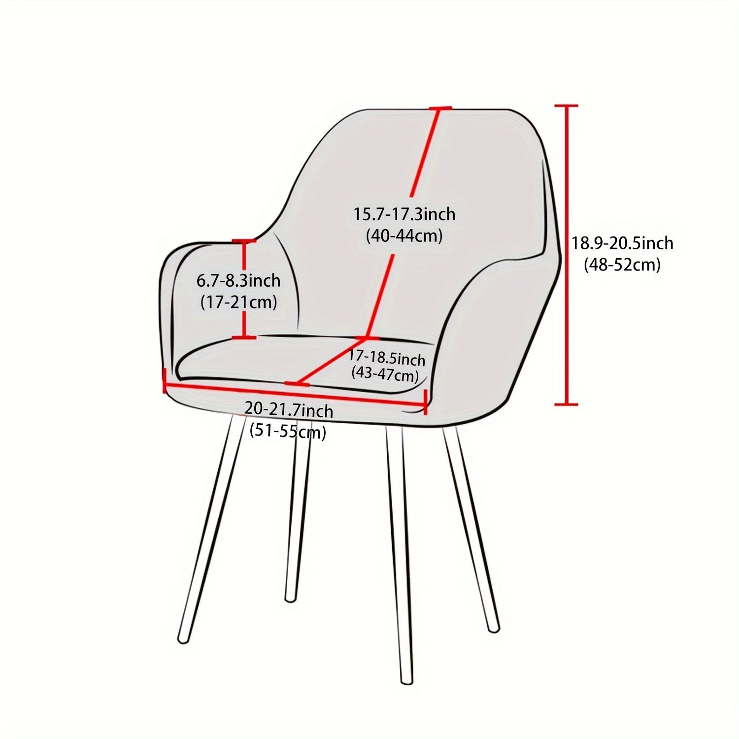 1 шт. Чехол на стул однотонного цвета для обеденного стула, защита мебели и декор для различных комнат в доме или офисе.