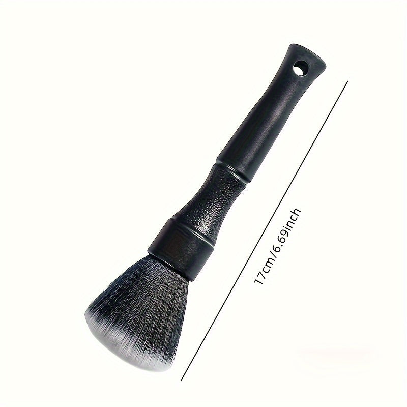 Cepillo de cerdas suaves para limpieza de interiores de coche con mango de plástico y eliminación de polvo