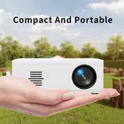 Mini Projector with Fast Focus Built-in Speaker Remote 1920x1080 Full HD 16:9