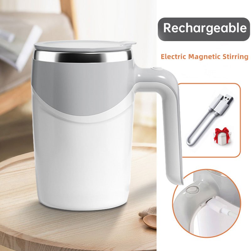 Automatic Rotating Water Cup Stainless Steel Coffee Mug with Mixing Function