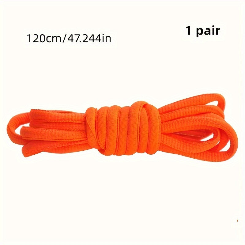 Unisex Classic Nylon Half Round Shoelaces for Sneakers 100cm-120cm