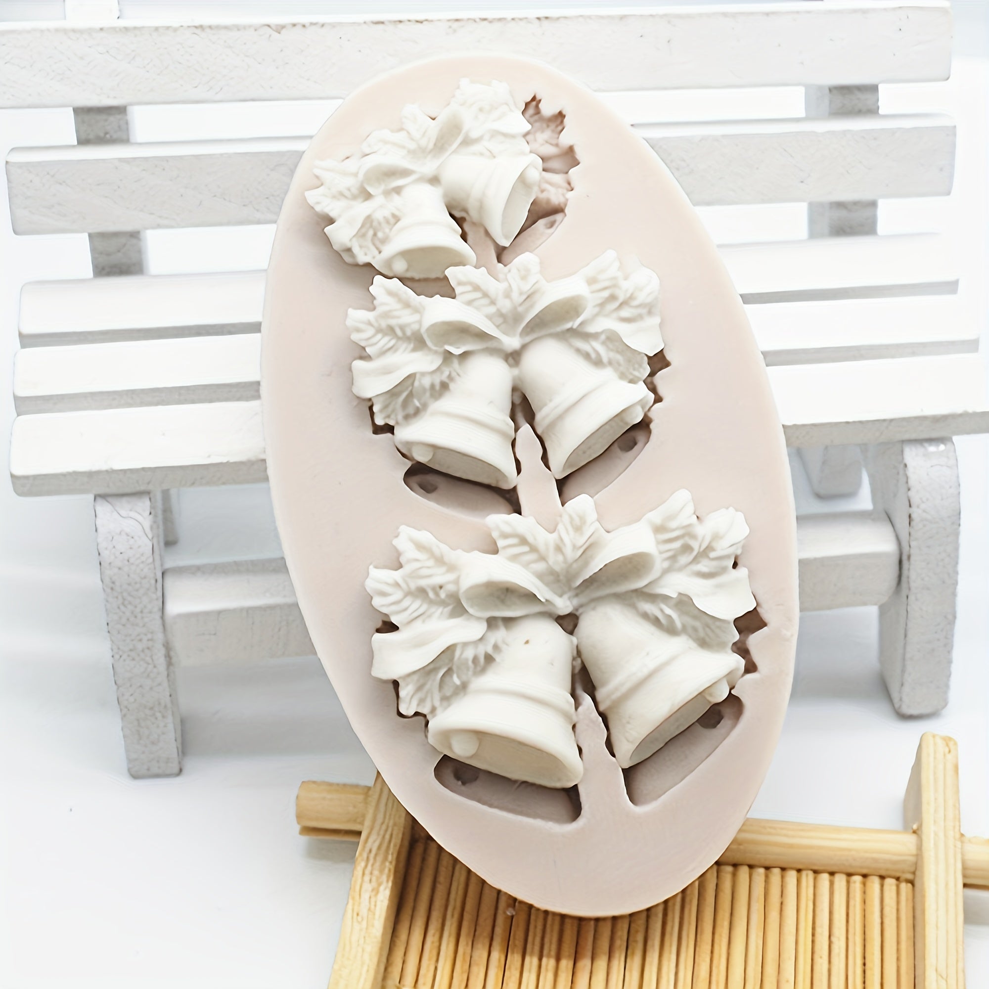 Festive Christmas Bell Silicone Mold for Chocolates and Crafts