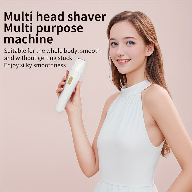 Ayollar uchun 3-in-1 Elektron Soch Olib Tashlash To'plami - USB Qayta Zaryadlanadigan, Yuz Soch Olib Tashlagich, Burun Soch Olib Tashlagich, To'liq Tanali Epilator, Ajoyib Hediya