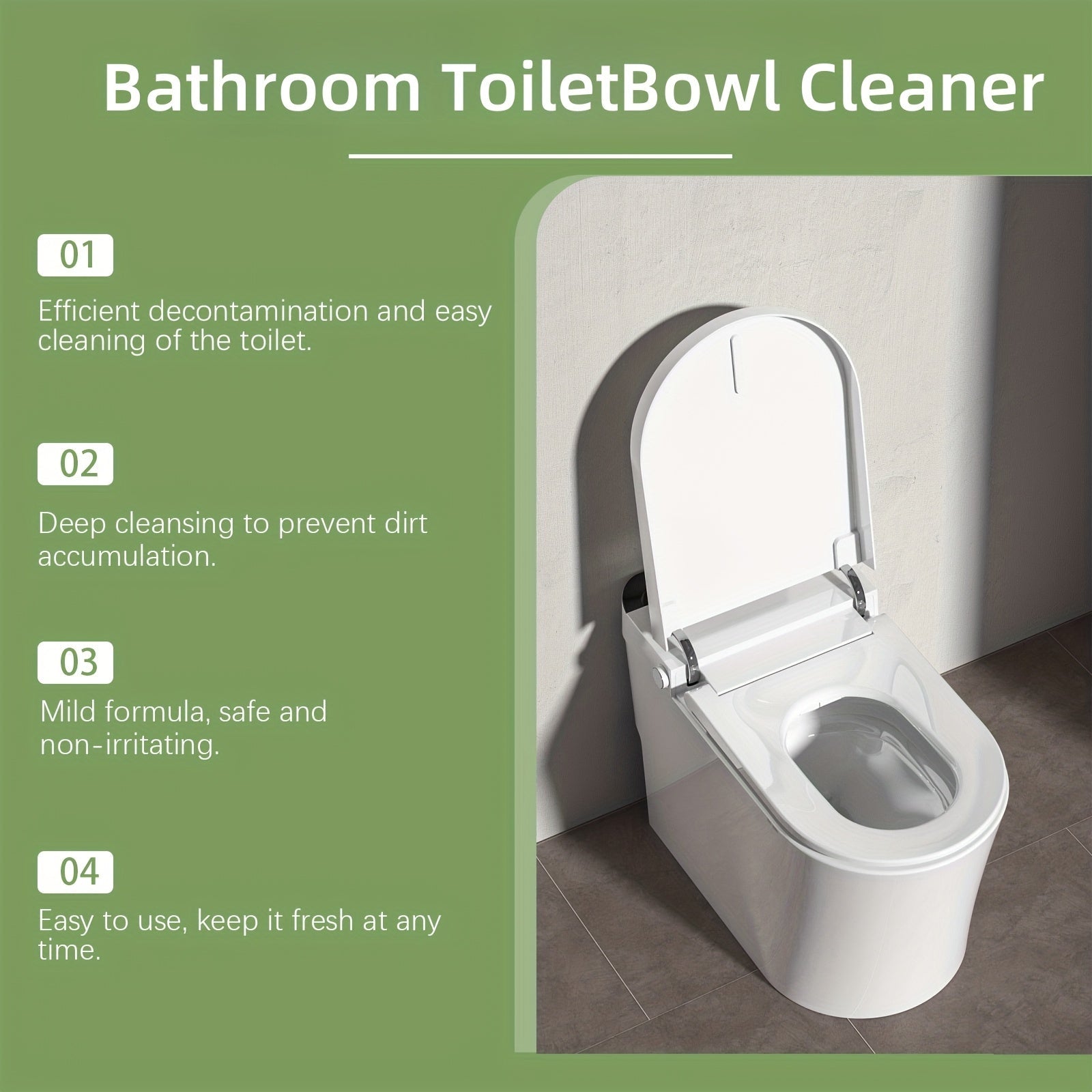 Jakehoe Toilet Bowl Cleaner — гипоаллергенное, не оставляющее следов жидкое средство. Объем менее 1 литра (100 мл/3,38 фл oz), эта мягкая формула содержит пищевую соду, которая эффективно устраняет запахи и безопасна для использования на керамике.