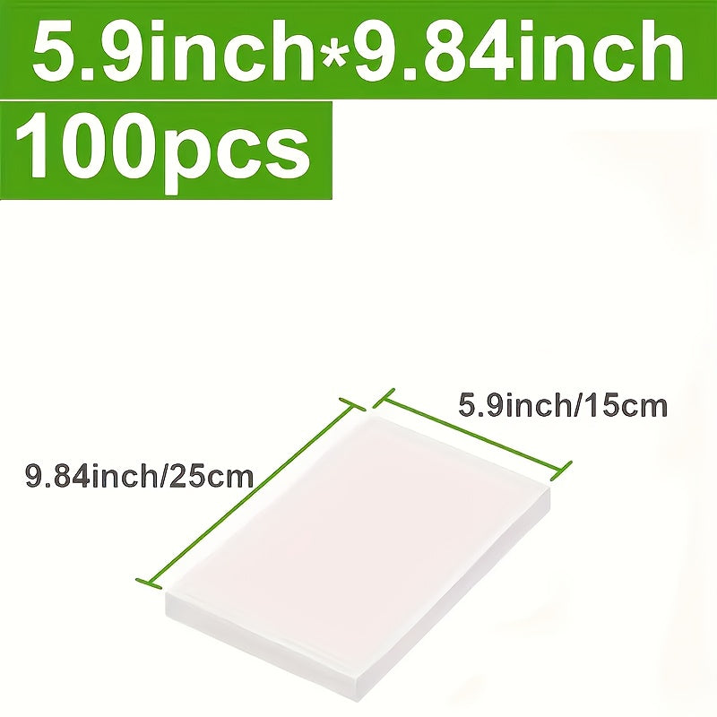 100pcs Food Storage Vacuum Sealing Bags Reusable Airtight Organizer