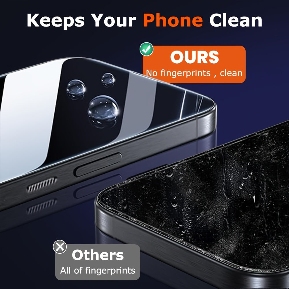 Xiaomi 14T 14 13 12T Pro uchun 3 ta qavatli shisha ekran himoyachilari, HD yalt-yultiradigan, oleofobik, oson o'rnatiladi