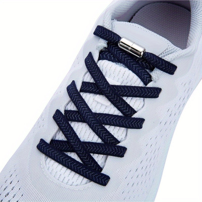 No-Tie Elastic Shoelaces for Kids and Adults, Flexible Easy to Use