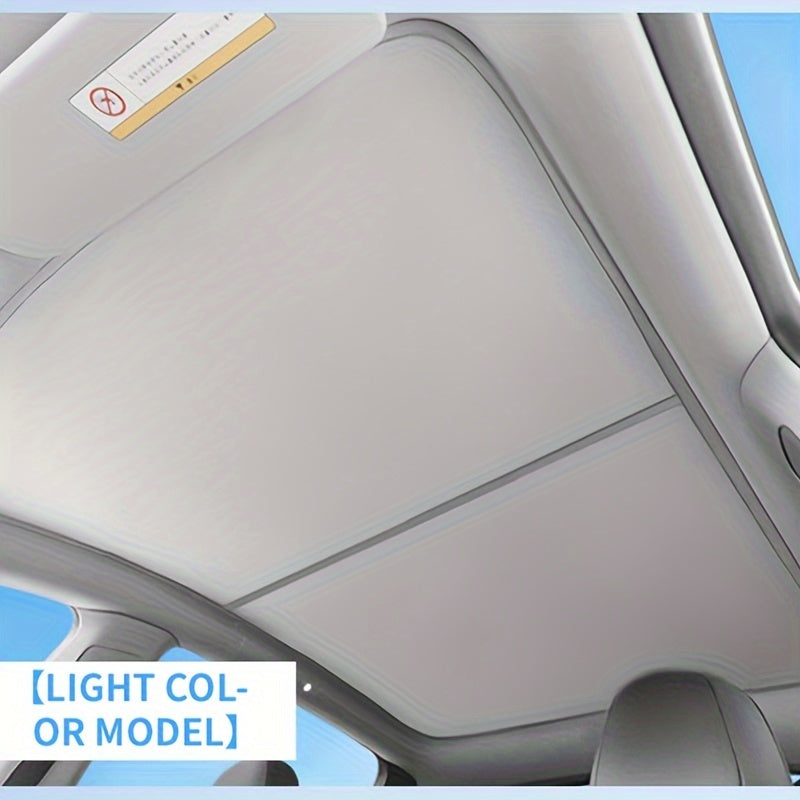 Tesla Model Y/3 uchun quyosh soyasi energiya qalqoni, tortiladigan va 2019-2024 yillarga mo'ljallangan modellar uchun mos, zararli UV nurlarini to'sadi.