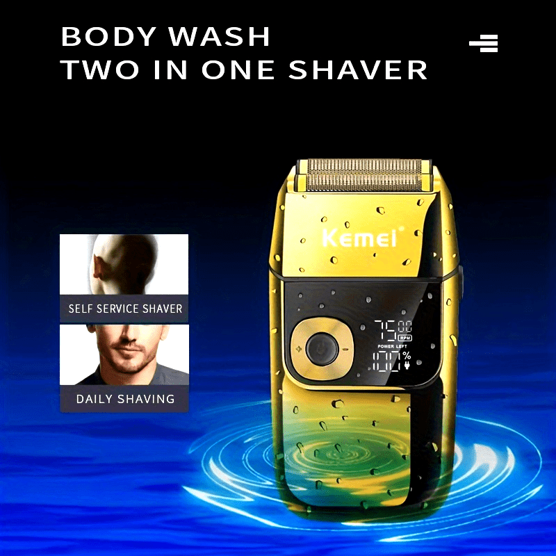 Two-in-one Electric Razor with Adjustable Settings and USB Charging