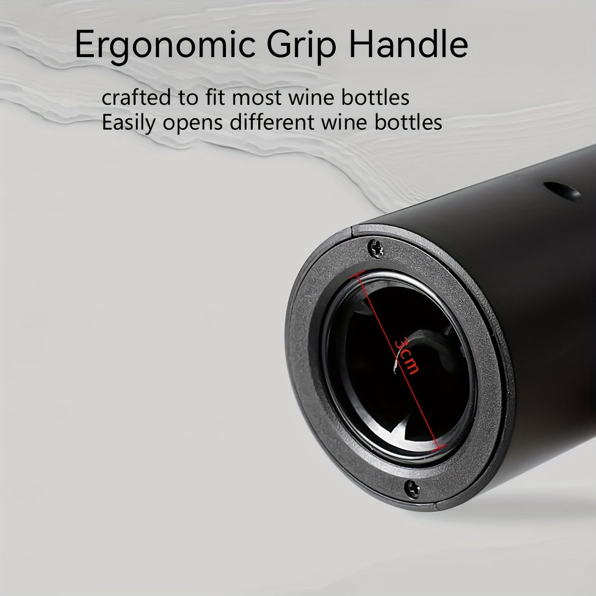 Qayta to'ldiriladigan elektr sharob ochgich avtomatik qopqog'och uchun uy oshxona partiyasi bar to'y qora qizil