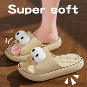 Women's Cartoon Flip-Flops for Summer Outdoor Beach Bathroom Slippers