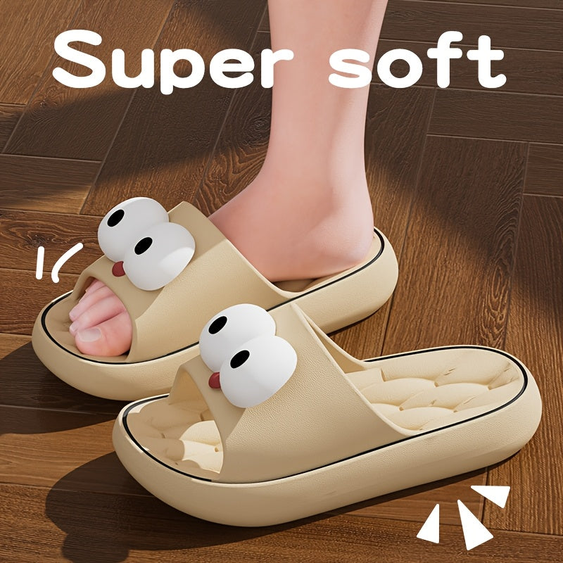 Women's Cartoon Flip-Flops for Summer Outdoor Beach Bathroom Slippers