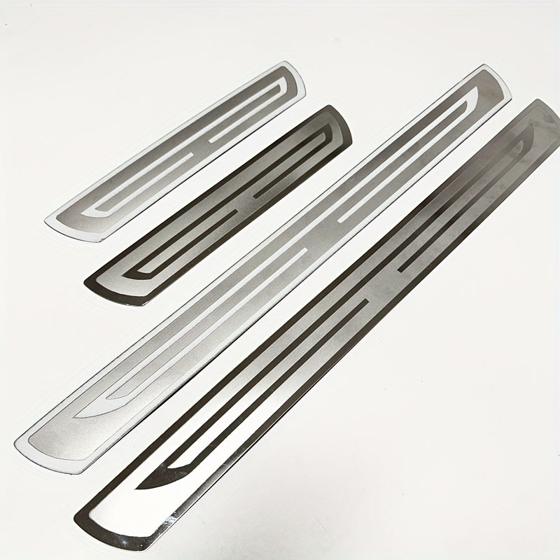 Universal Stainless Steel Interior Door Sills Protective Strips for Cars