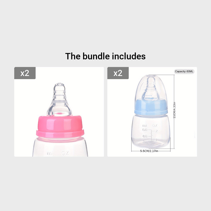 Baby Bottle for Newborns Water and Milk Feeding Safe BPA-Free 8oz