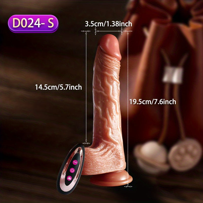 Ayollar uchun Silikon haqiqiy dildo, suv o'tkazmaydigan quvvat bilan, vibratsiya va masofadan boshqarish bilan