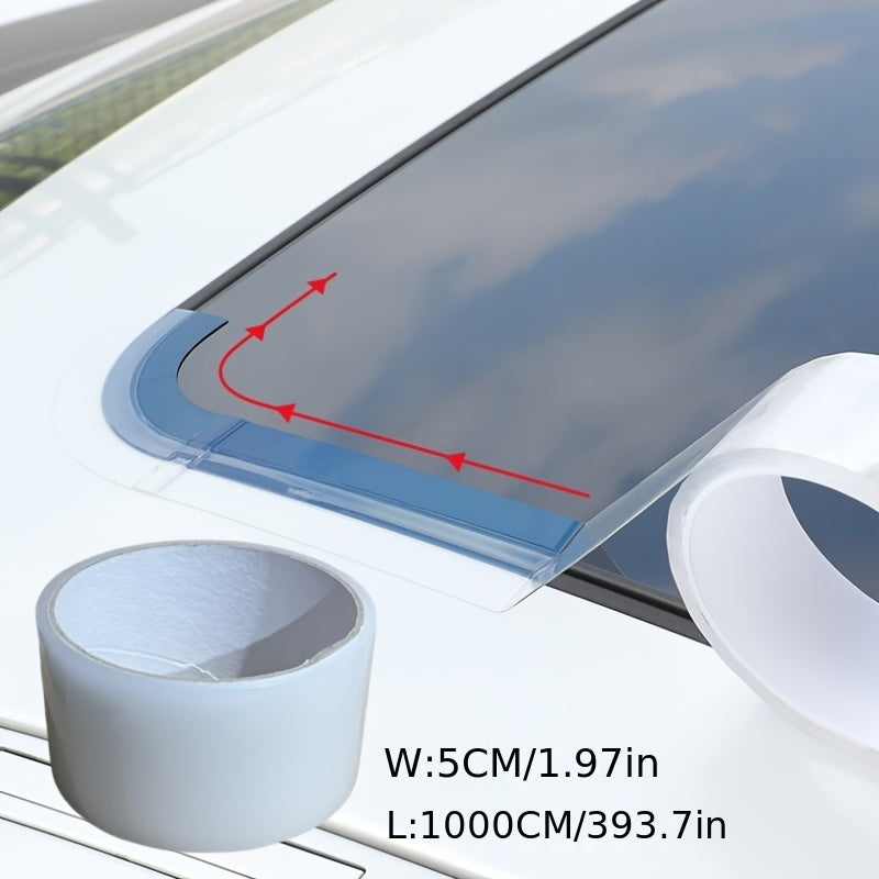 Car Door Sill Protection Film Durable Plastic Clear Left Side Threshold Bar Guard