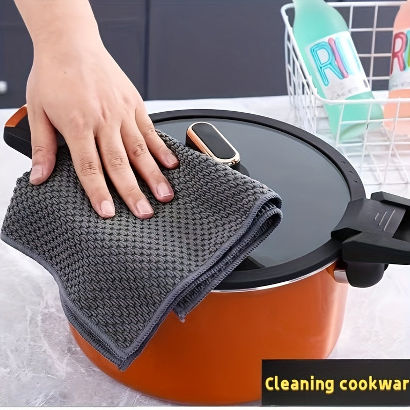 Ультрамягкие вафельные полотенца для посуды, 5 штук быстросохнущих абсорбирующих микрофибровых чистящих полотенец для кухни, ванной, гостиной и использования на улице - многоразовые полотенца для дома и отеля