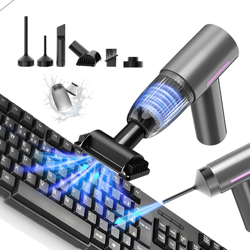 High-Power 74W Cordless Vacuum Cleaner with 4000mAh Rechargeable Battery Quiet 70dB for Cars Homes RVs