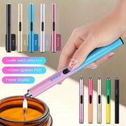 Electric Rechargeable Candle Lighter Windproof Flameless Kitchen BBQ Camping Tool