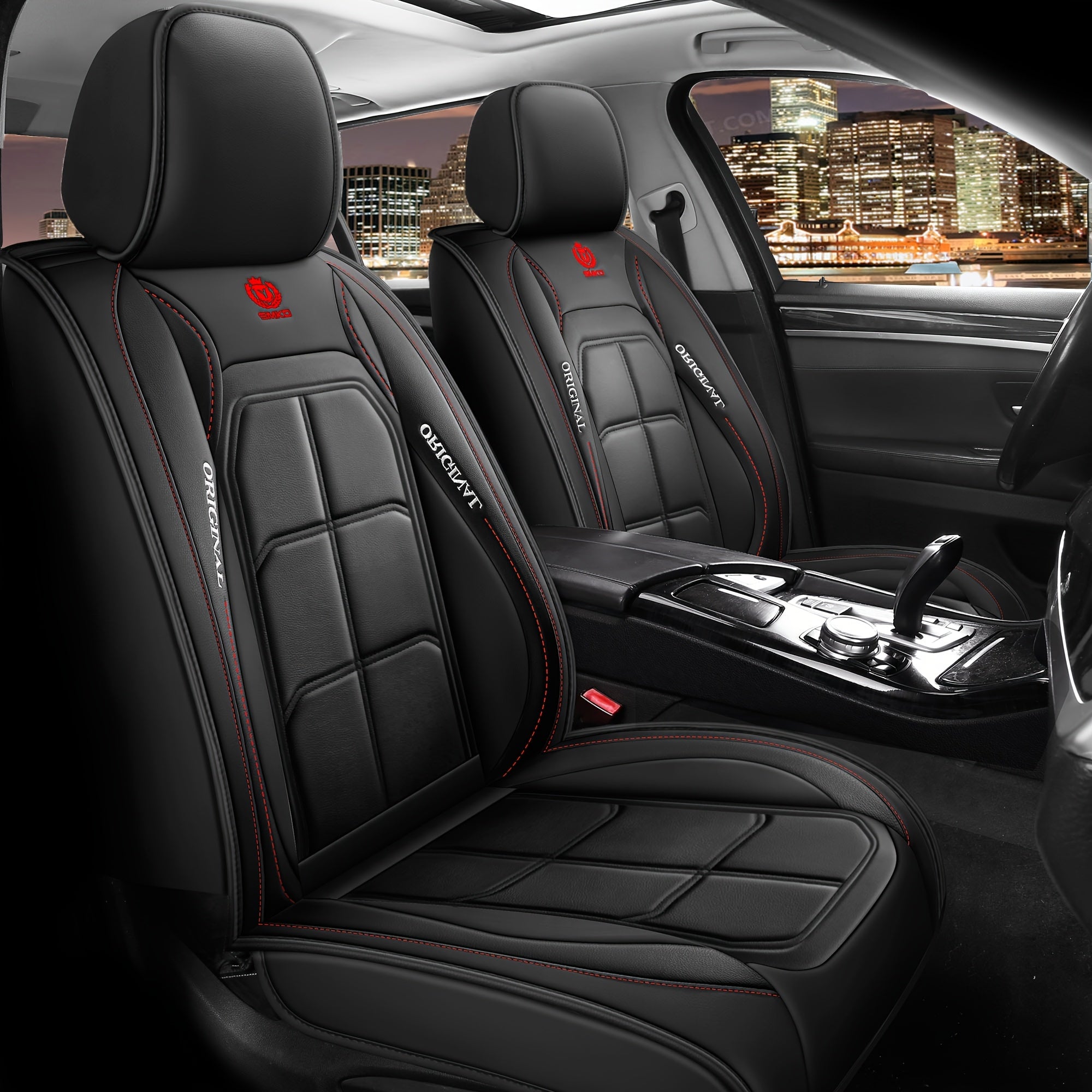 Car Front Seat Cushion Lightweight Sponge Ergonomic All-Season Rectangular