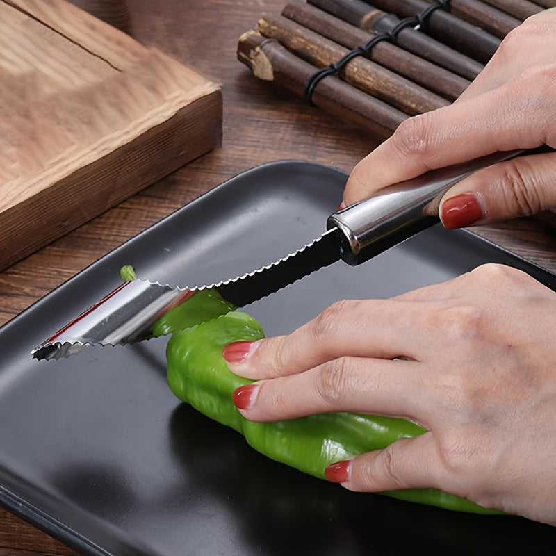 Stainless Steel Jalapeno Pepper Corer Sharp Seed Remover Kitchen Gadget