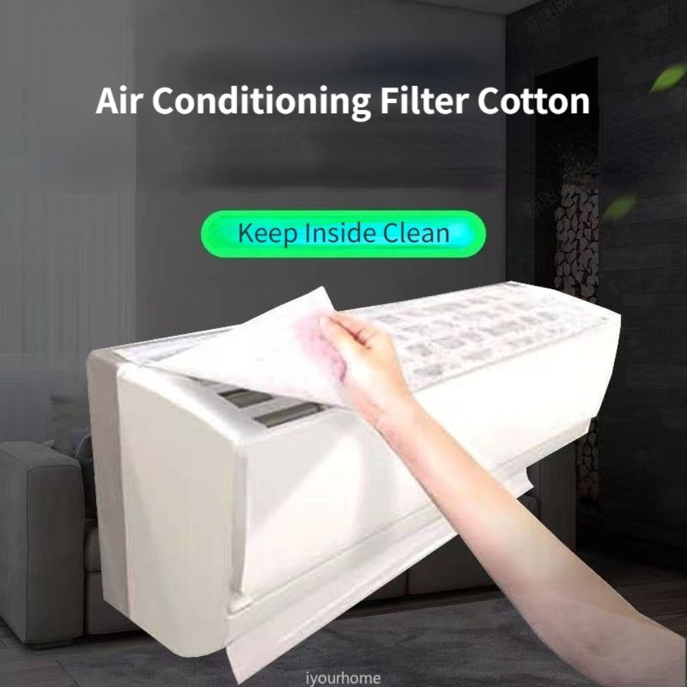 5 dona polyester konditsioner filtri almashtirish padlari AC birlik kirishlari uchun changga qarshi havo tozalovchi sterilizatsiya