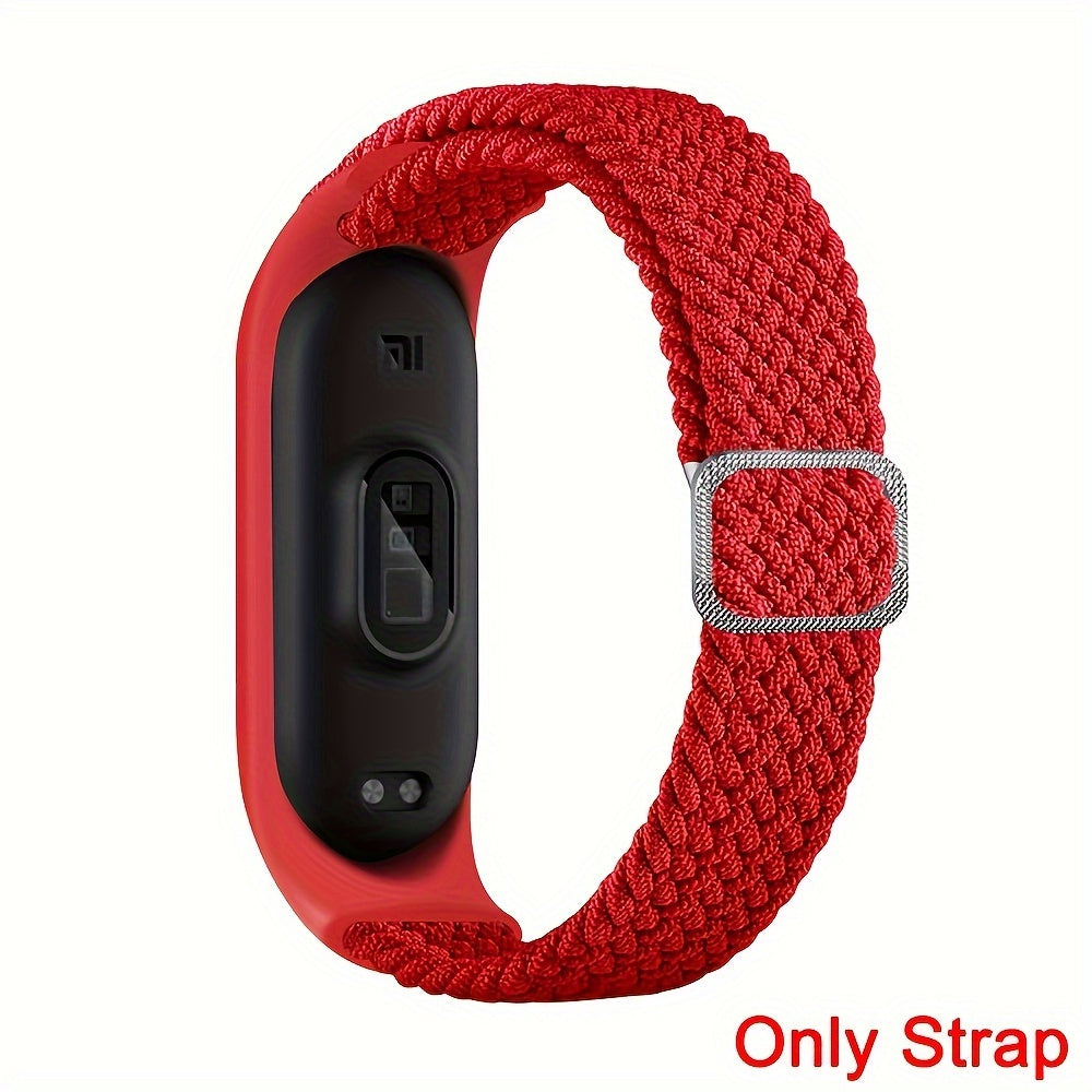 Nylon Braided Watch Strap with Adjustable Buckle for Xiaomi Mi Band 3 4 5 6 7 8 9