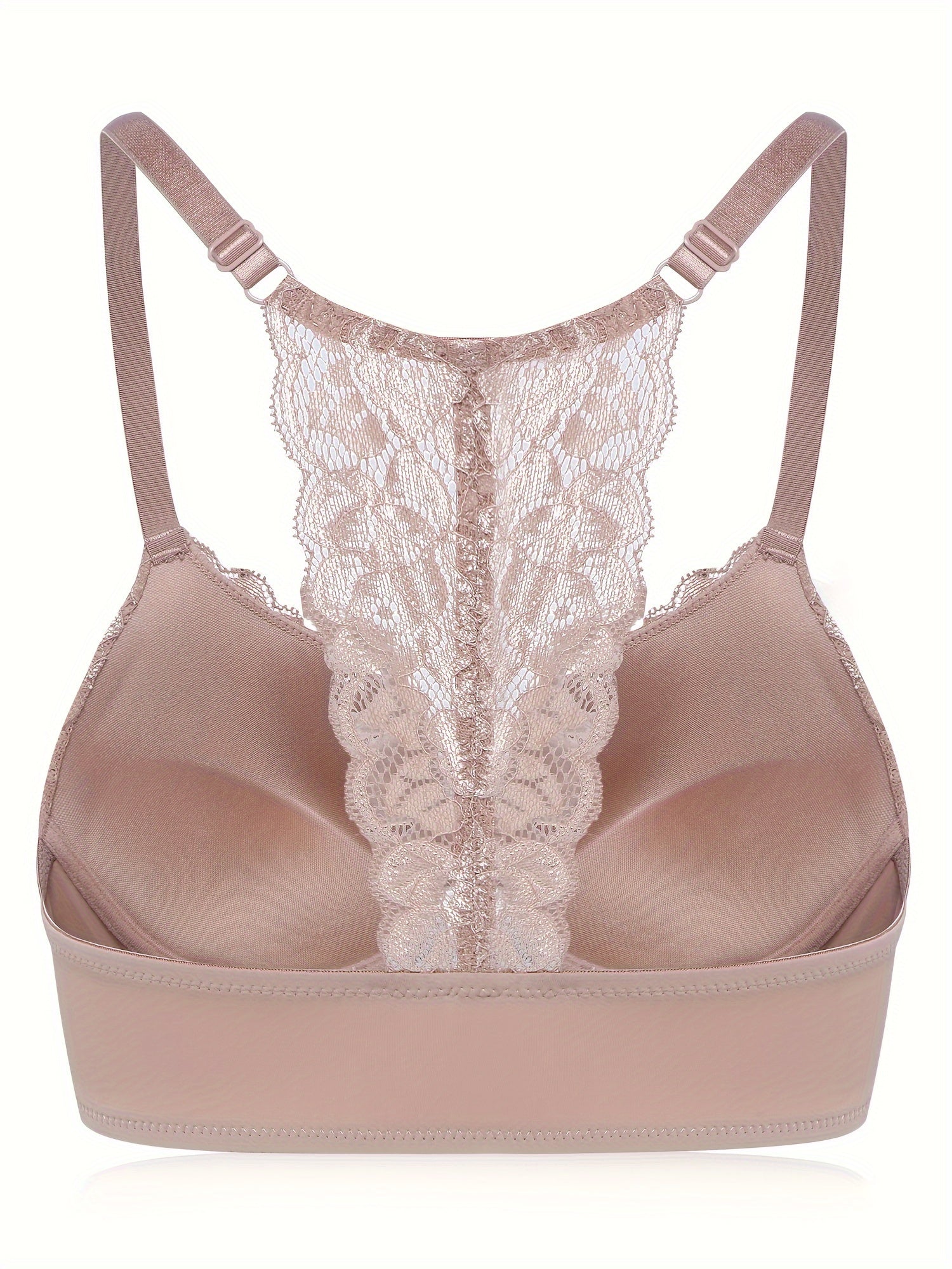 Women's Floral Lace Underwire Bra Seamless Push-Up Lingerie