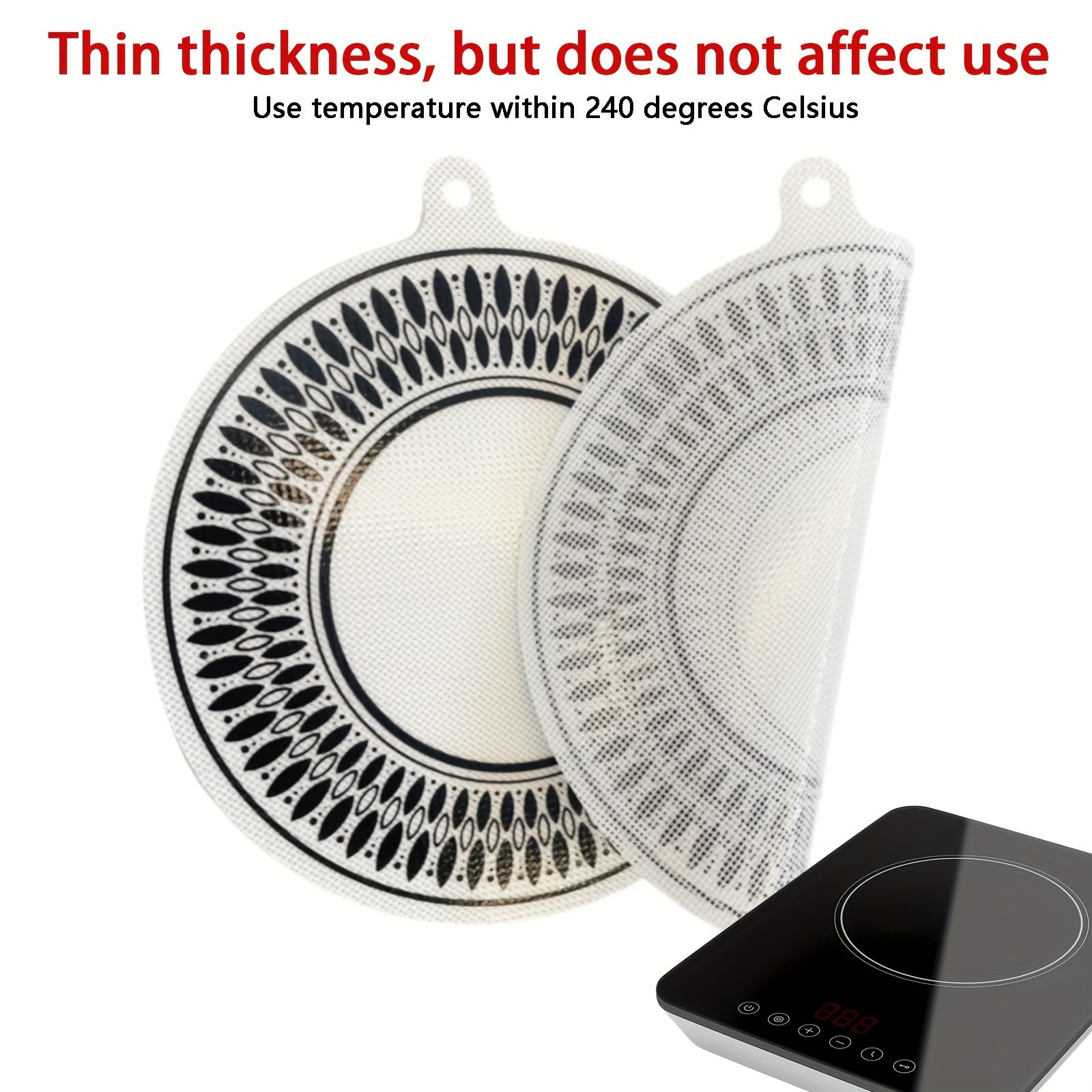 Silicone Induction Cooktop Protectors Non-Scratch Mats for Stoves and Air Fryers